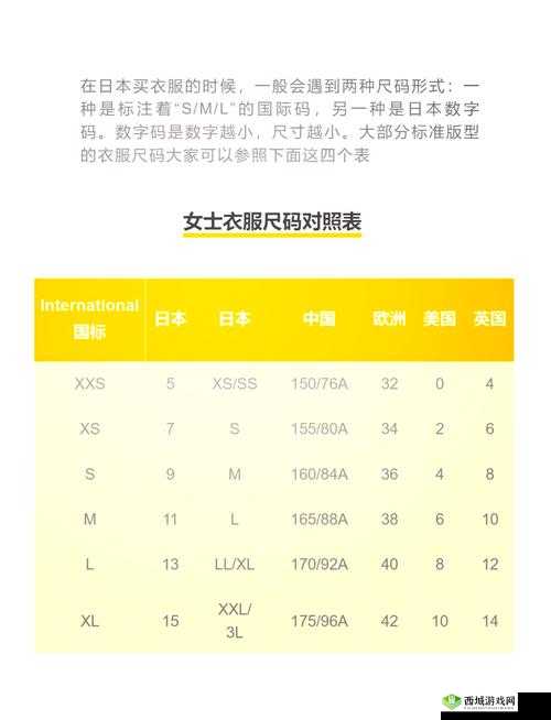 日本尺码欧洲尺码专线图片:尺码转换不再困难